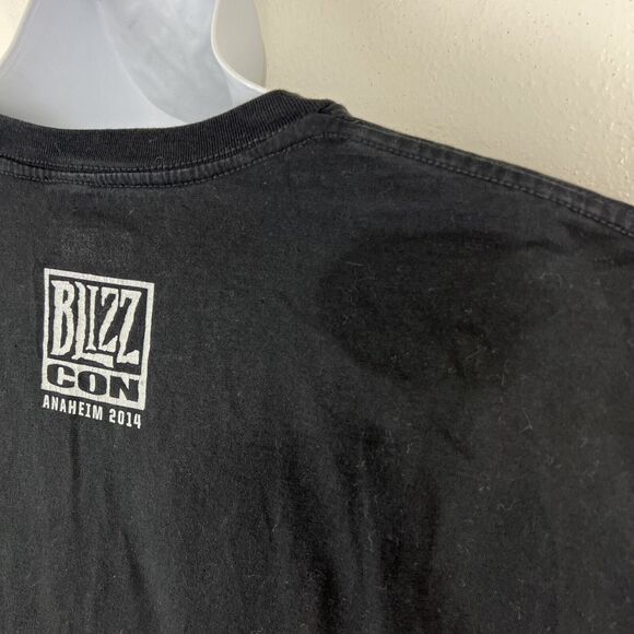 Blizzard Shirt Men 2X Black Short Sleeve Blizz Con Anaheim 2014 Graphic Tee - Picture 10 of 14